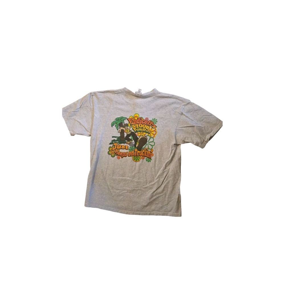 Vintage Anvil Cotton Deluxe Men's Large Endicott's 2006 Fun Run Hippie Pic